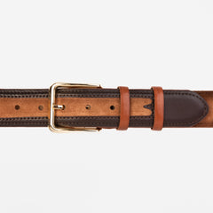 The Regent Brown Leather Belt - Vinci Leather