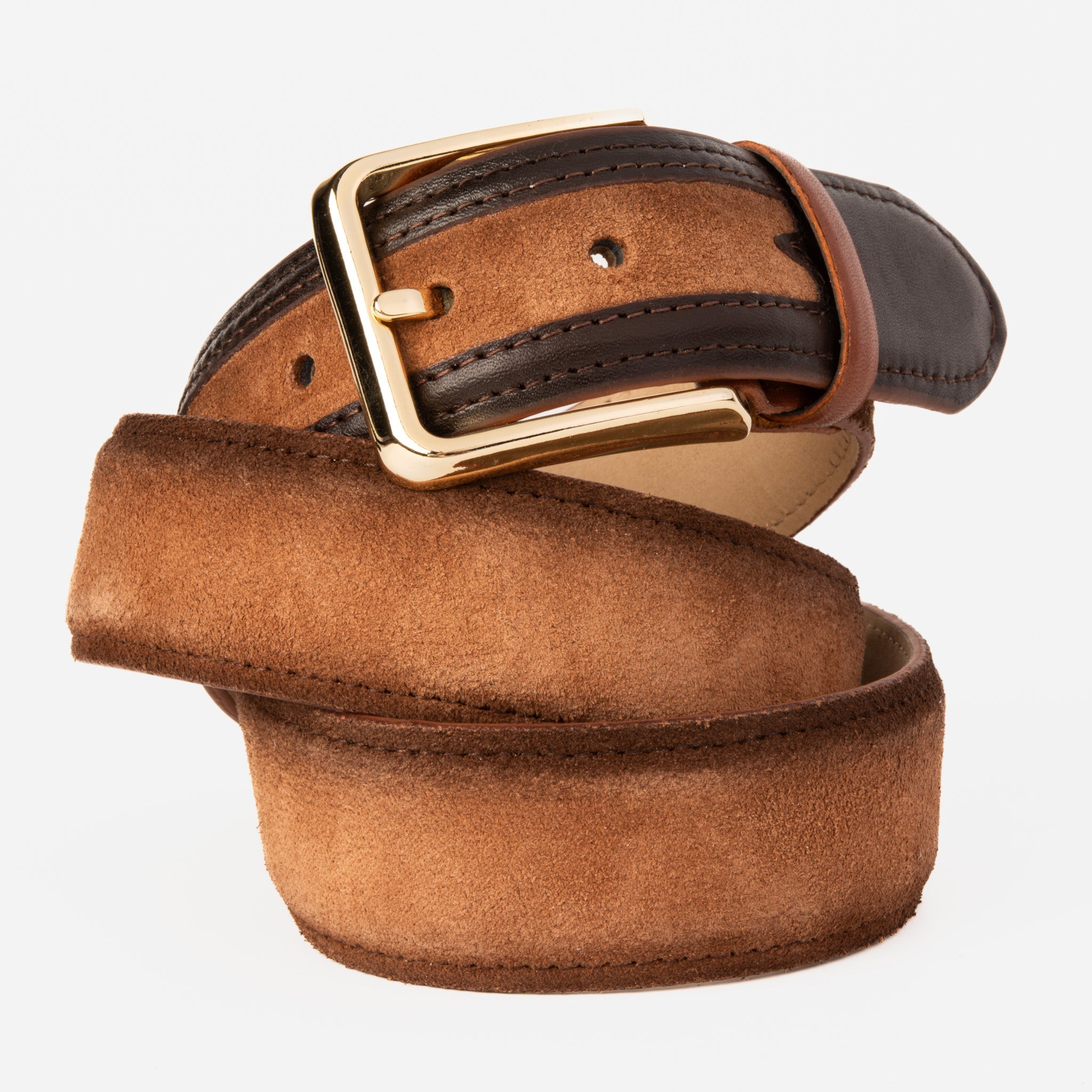 The Regent Brown Leather Belt - Vinci Leather