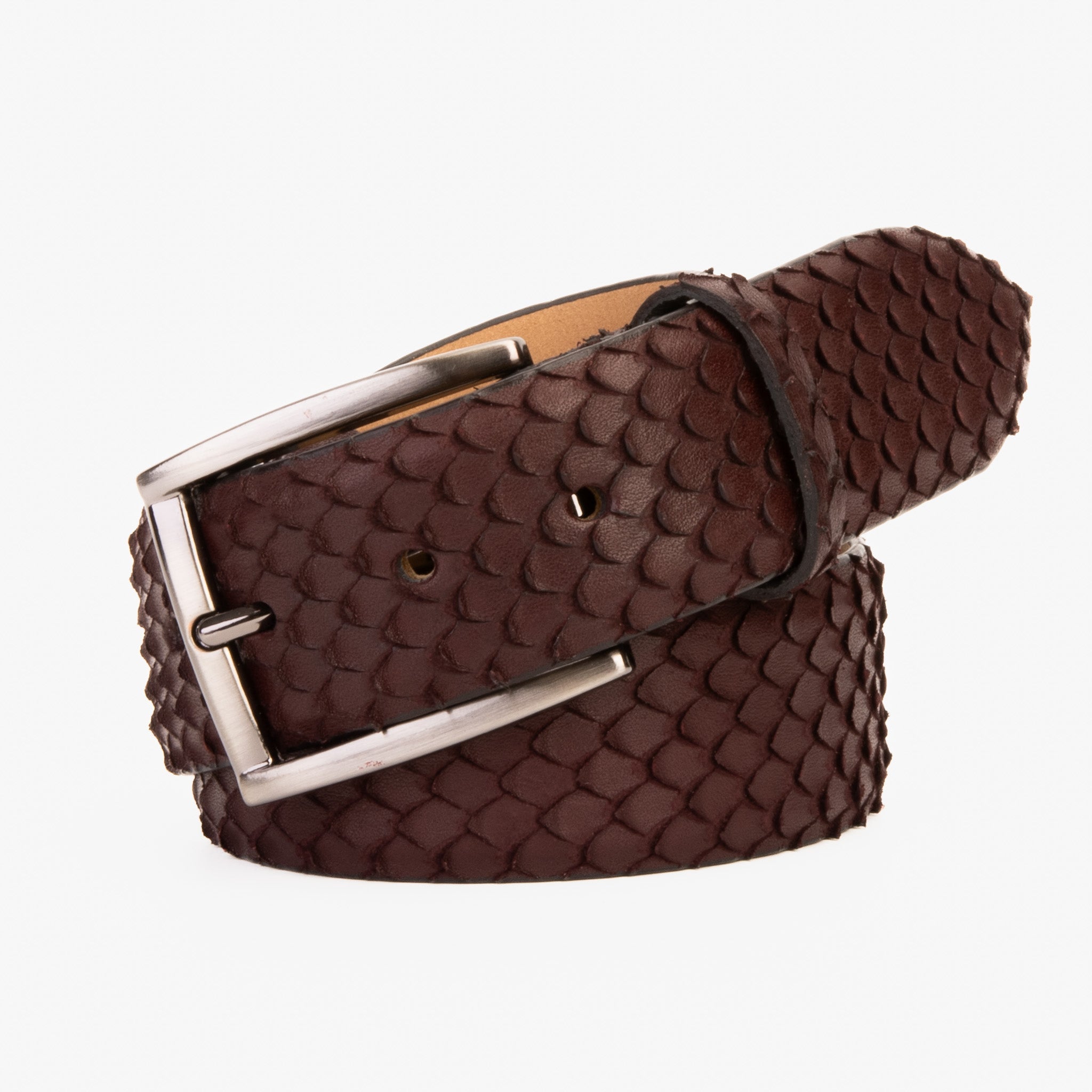 The Majesty Burgundy Leather Belt - Vinci Leather