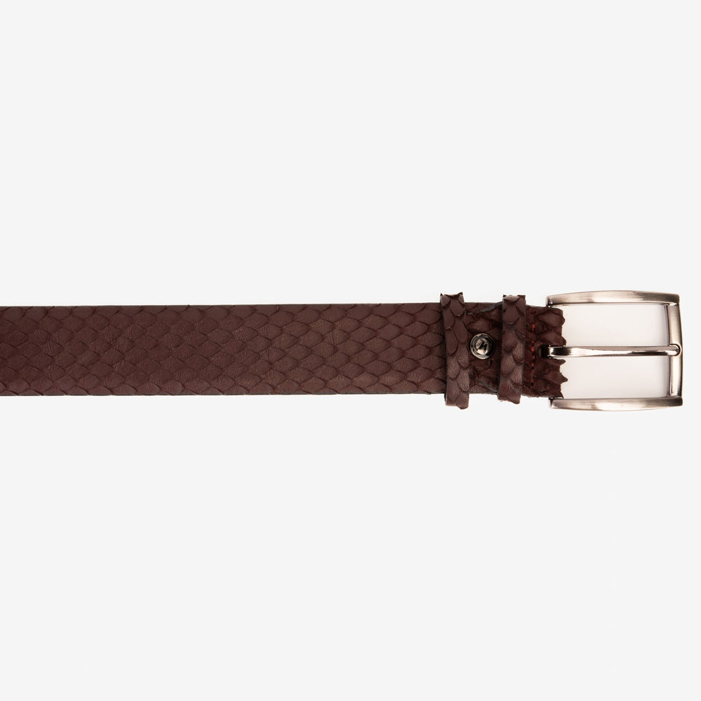 The Majesty Burgundy Leather Belt - Vinci Leather