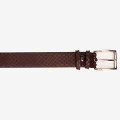 The Majesty Burgundy Leather Belt - Vinci Leather