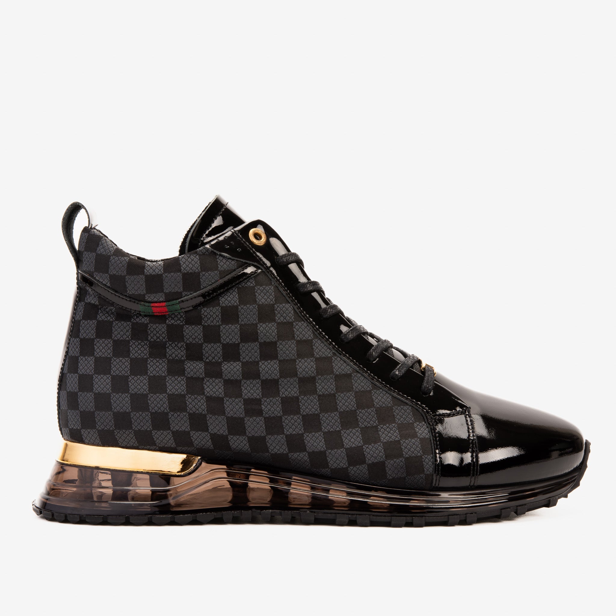 The Monte Carlo Black High-Top Sneaker Limited Edition - Vinci Leather