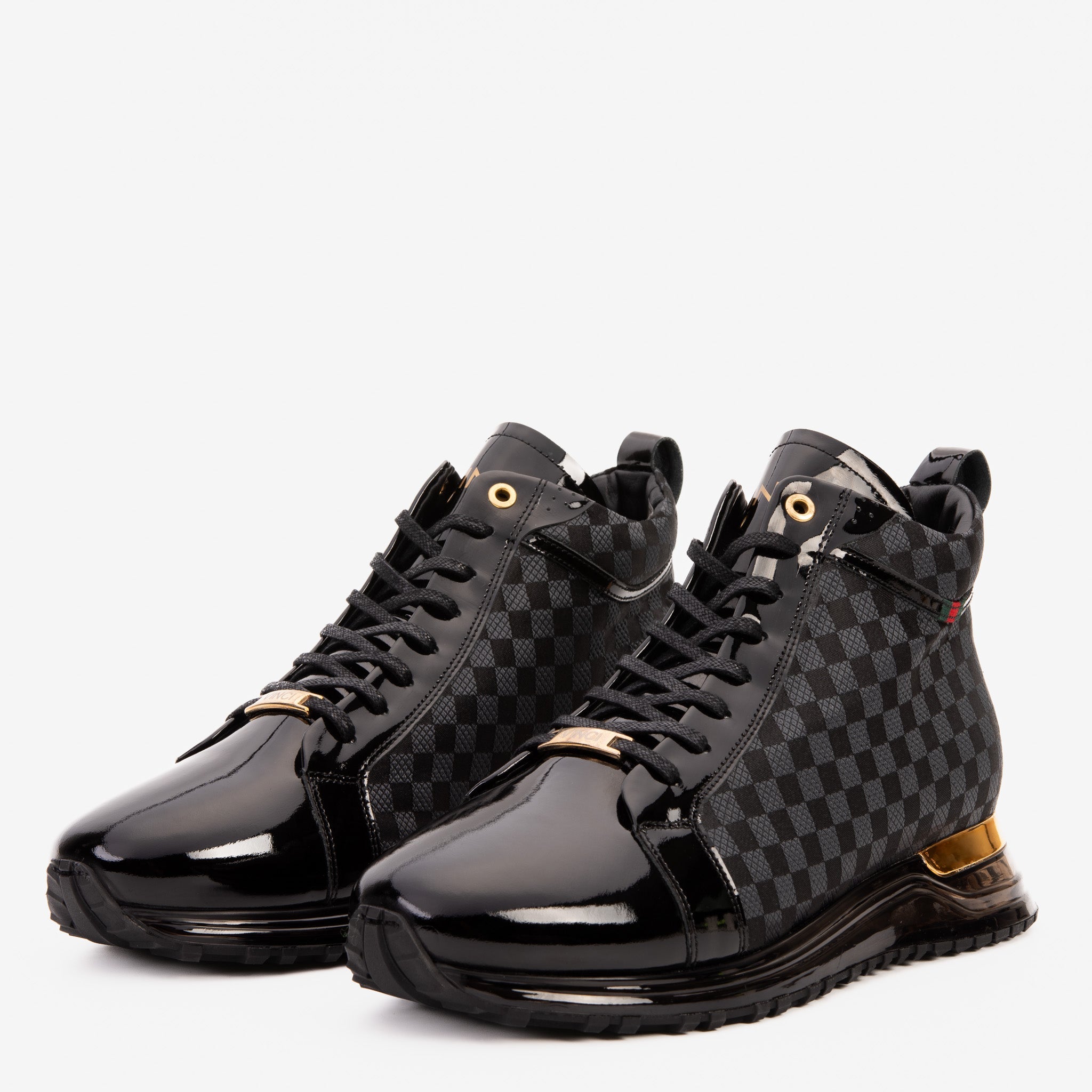 The Monte Carlo Black High-Top Sneaker Limited Edition - Vinci Leather