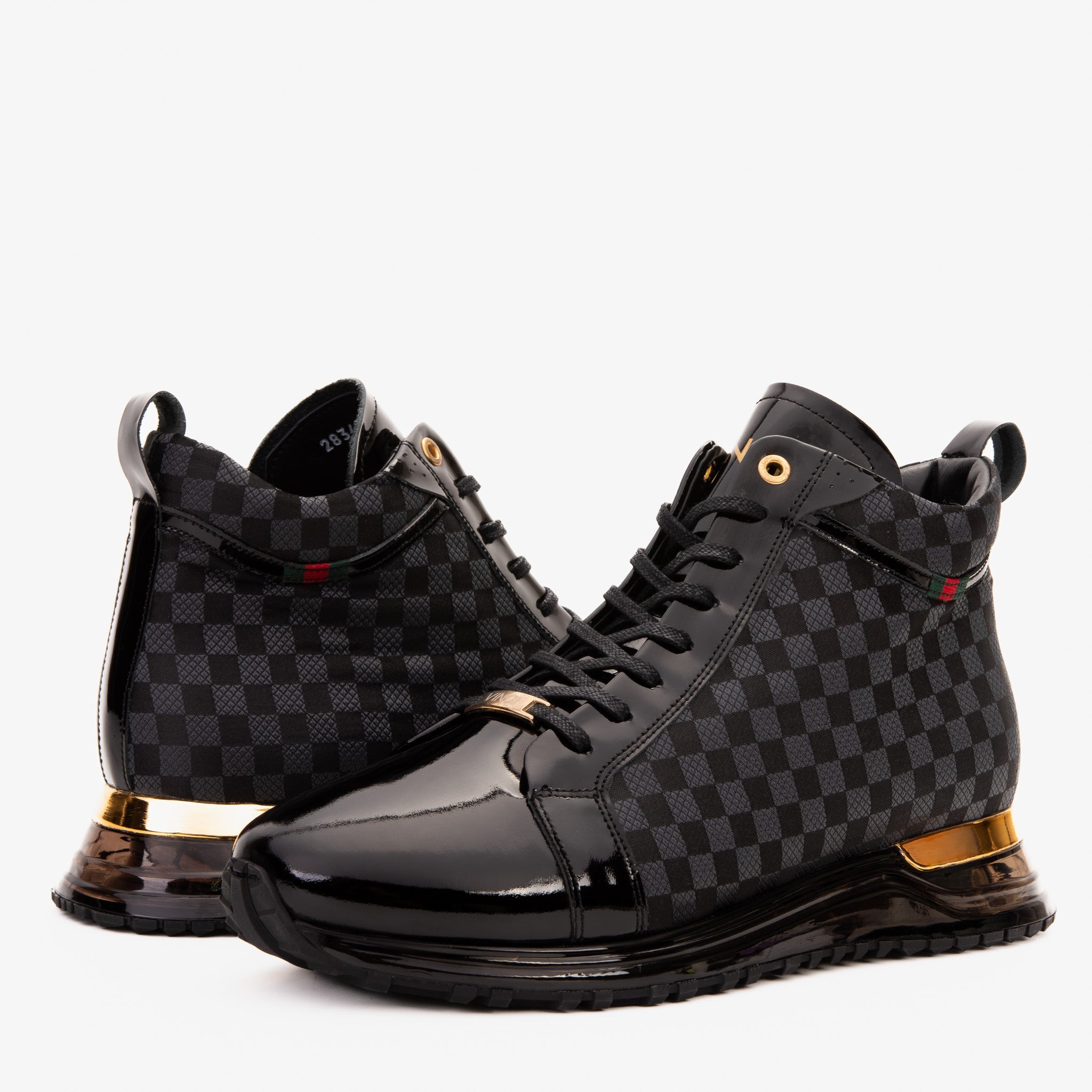 The Monte Carlo Black High-Top Sneaker Limited Edition - Vinci Leather