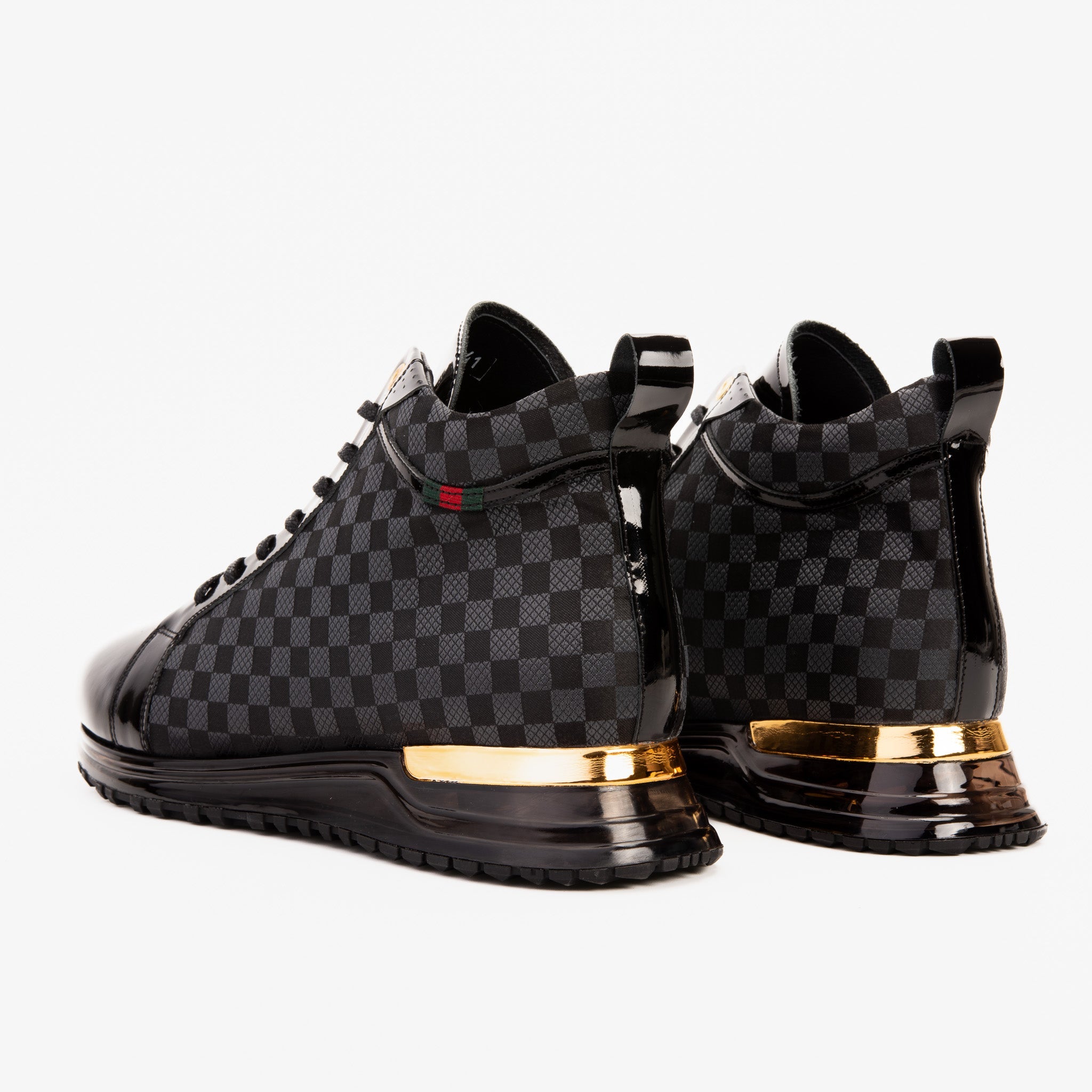 The Monte Carlo Black High-Top Sneaker Limited Edition - Vinci Leather