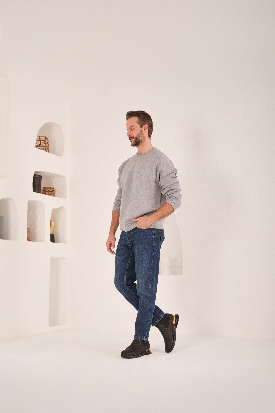 The Panther Black Leather Chelsea Boot - Vinci Leather