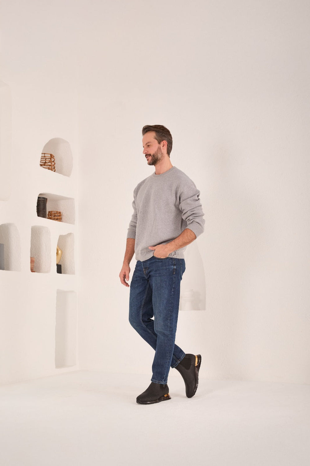 The Panther Black Leather Chelsea Boot - Vinci Leather