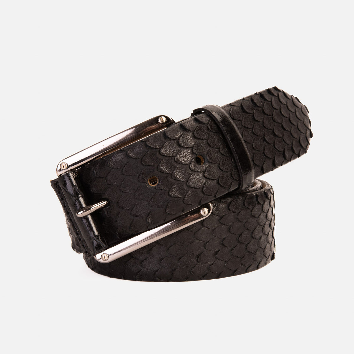 The Caesars Black Leather Belt - Vinci Leather