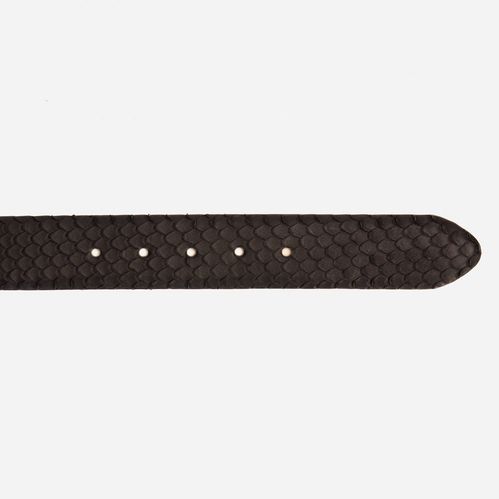 The Caesars Black Leather Belt - Vinci Leather
