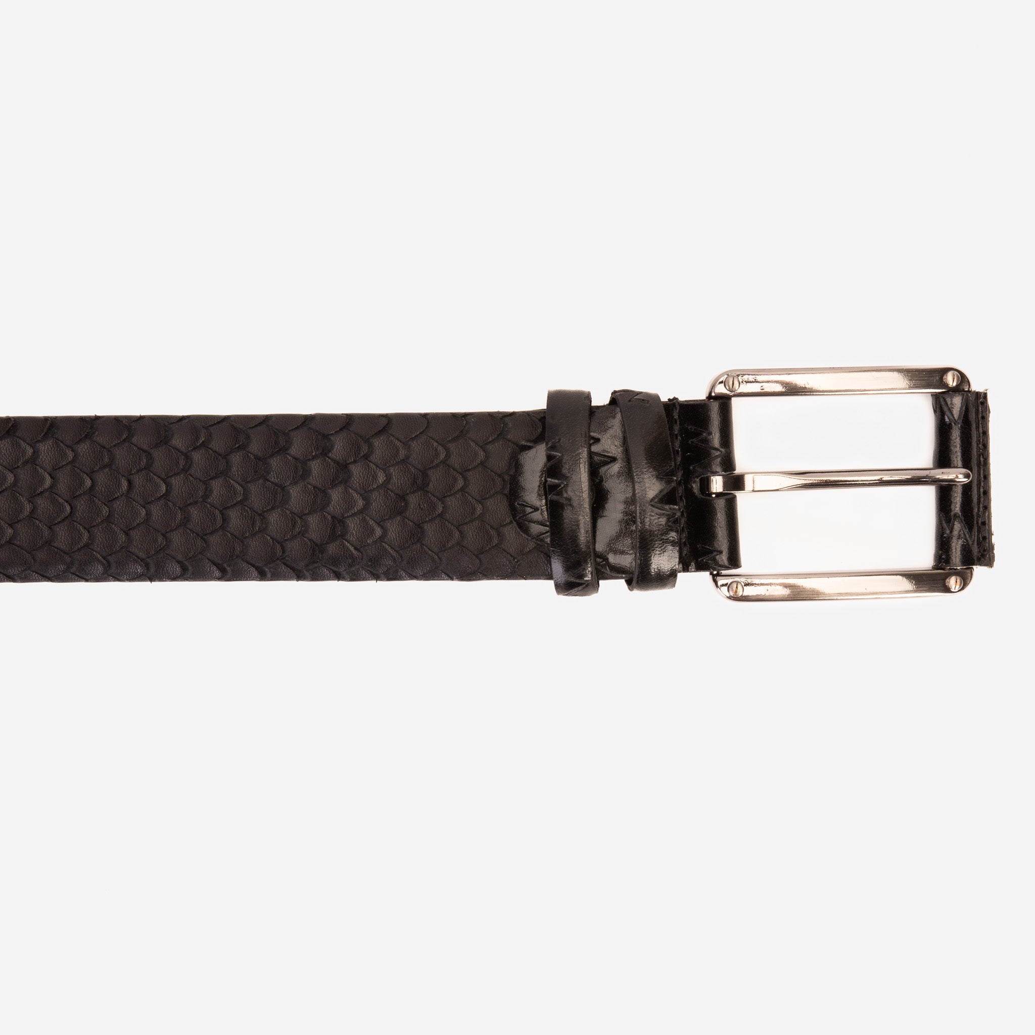 The Caesars Black Leather Belt - Vinci Leather