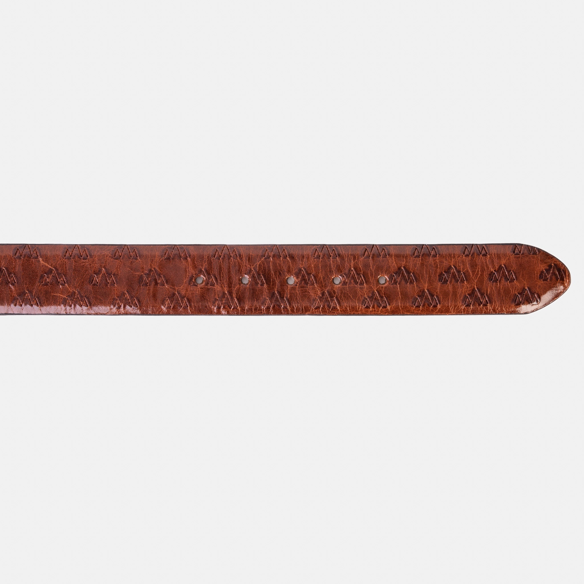 The Caesars Tan Navy Leather Belt - Vinci Leather
