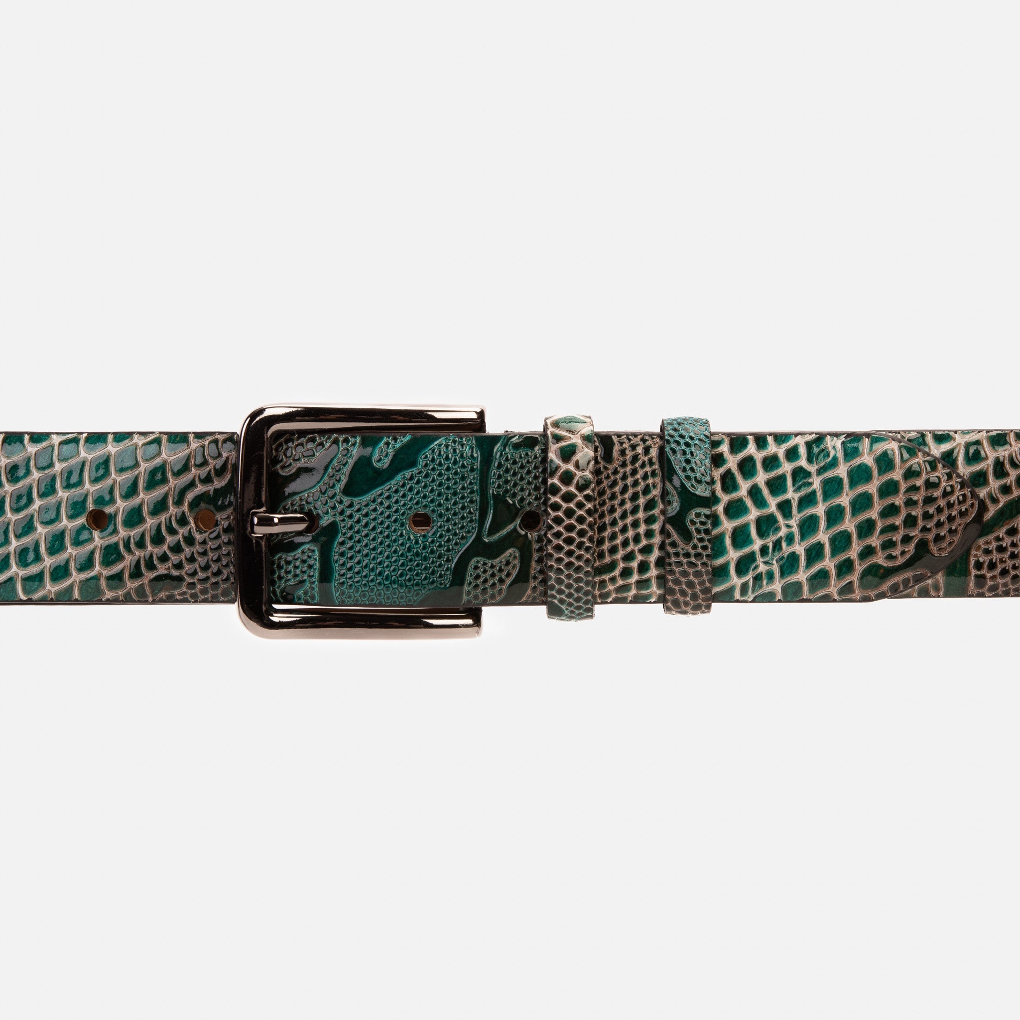 The Milano Green Leather Belt Limited Edition - Vinci Leather