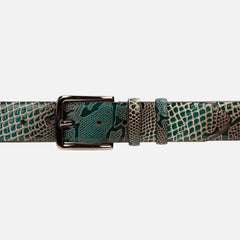 The Milano Green Leather Belt Limited Edition - Vinci Leather