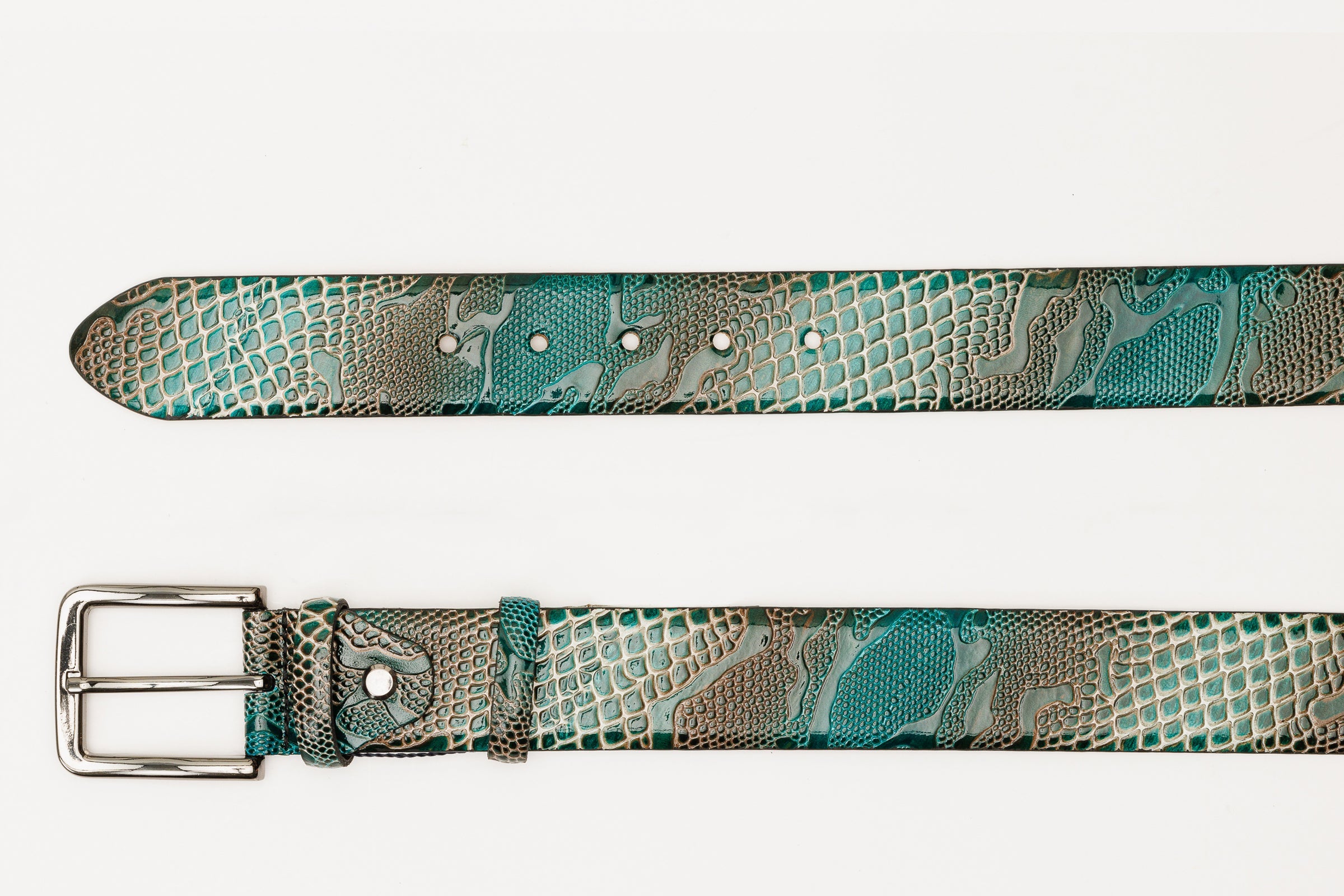 The Milano Green Leather Belt Limited Edition - Vinci Leather