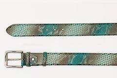 The Milano Green Leather Belt Limited Edition - Vinci Leather
