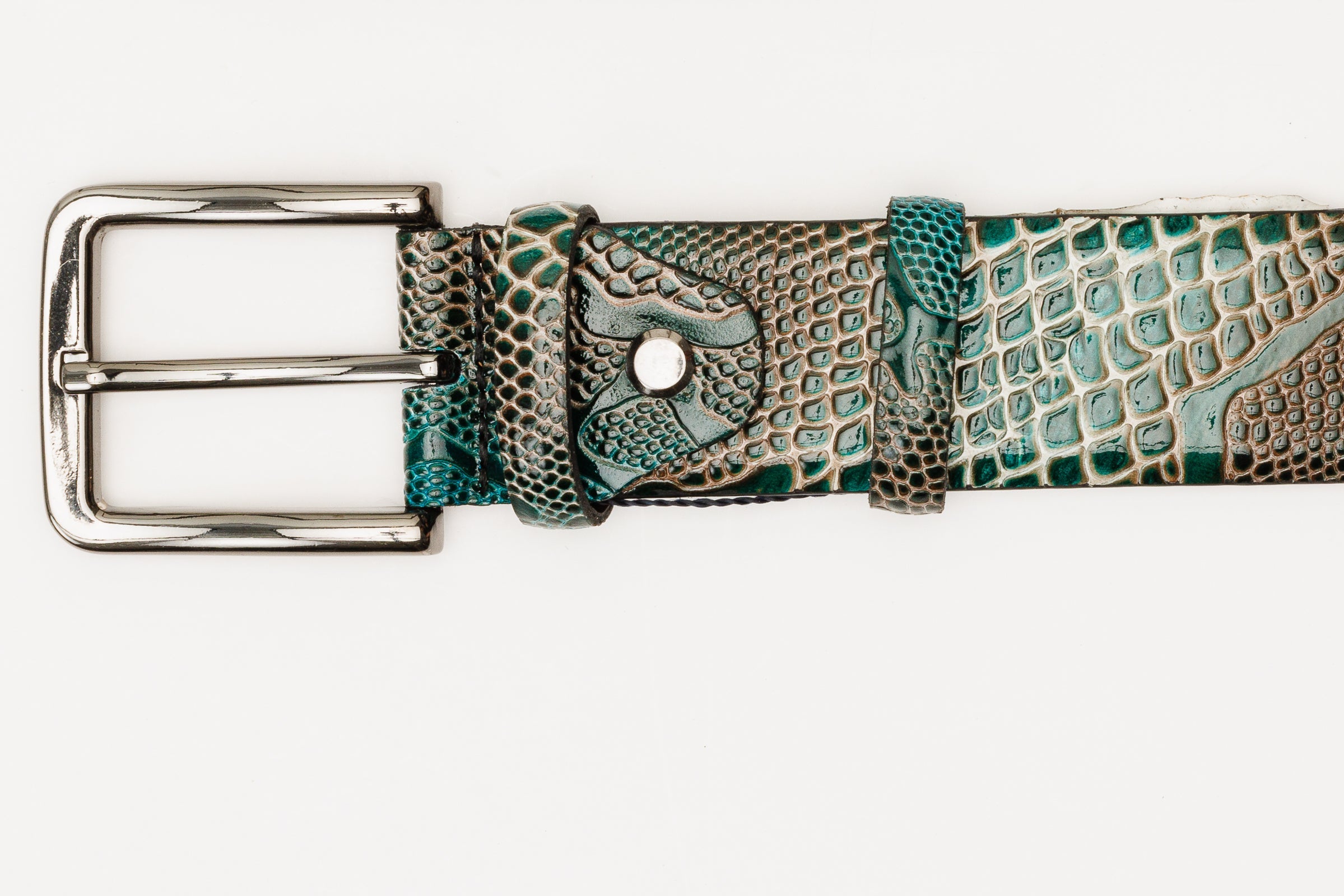 The Milano Green Leather Belt Limited Edition - Vinci Leather
