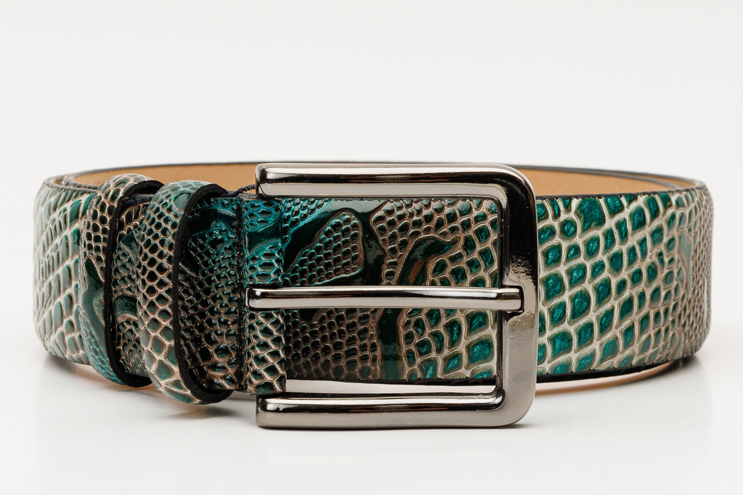 The Milano Green Leather Belt Limited Edition - Vinci Leather