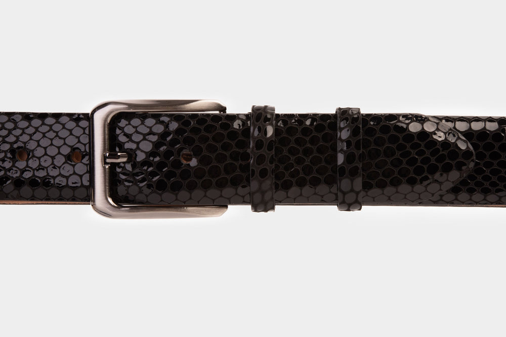 The King Black Leather Belt - Vinci Leather