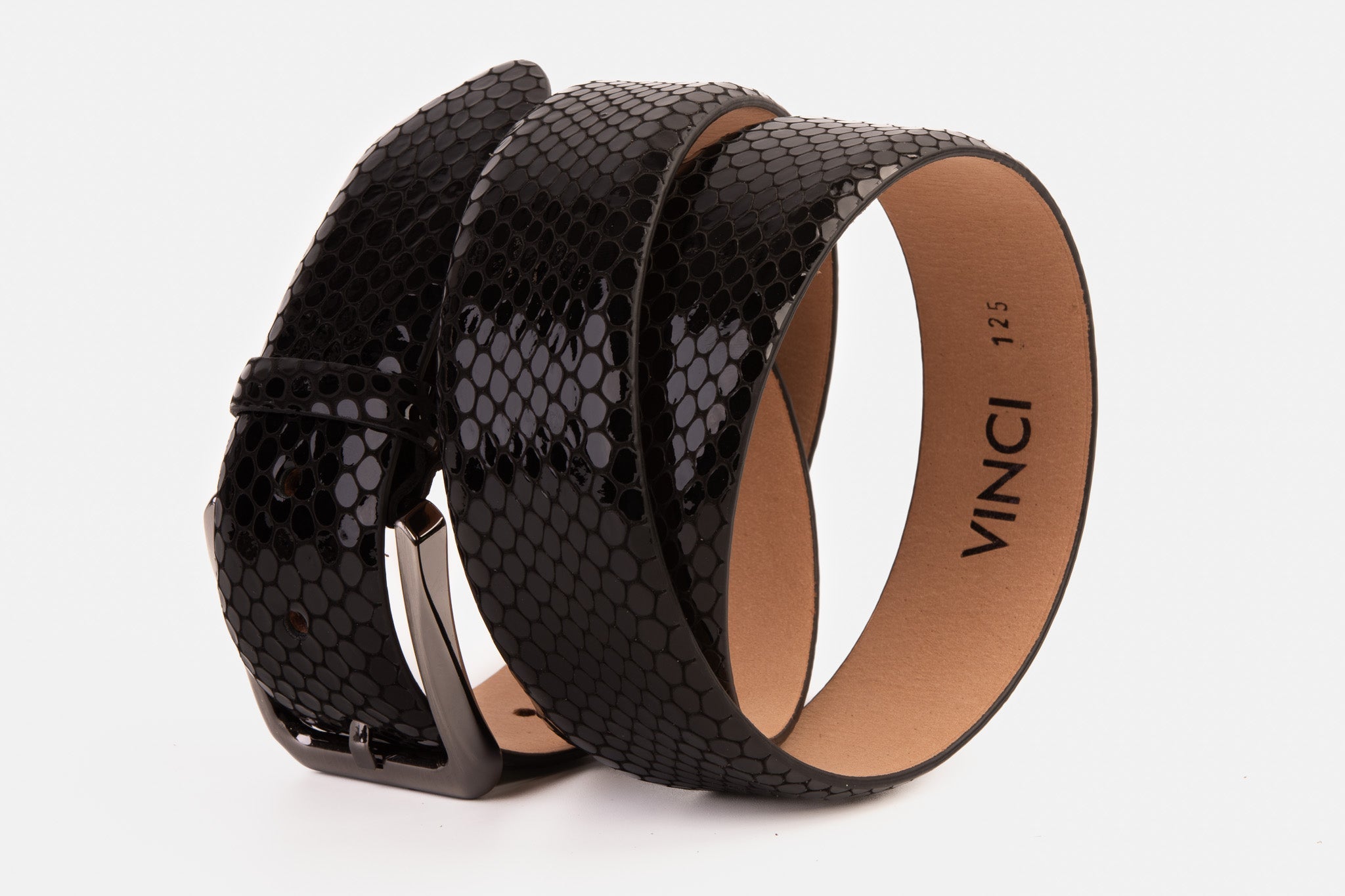 The King Black Leather Belt - Vinci Leather