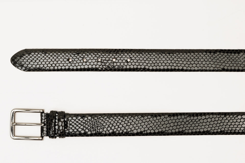 The King Black Leather Belt - Vinci Leather