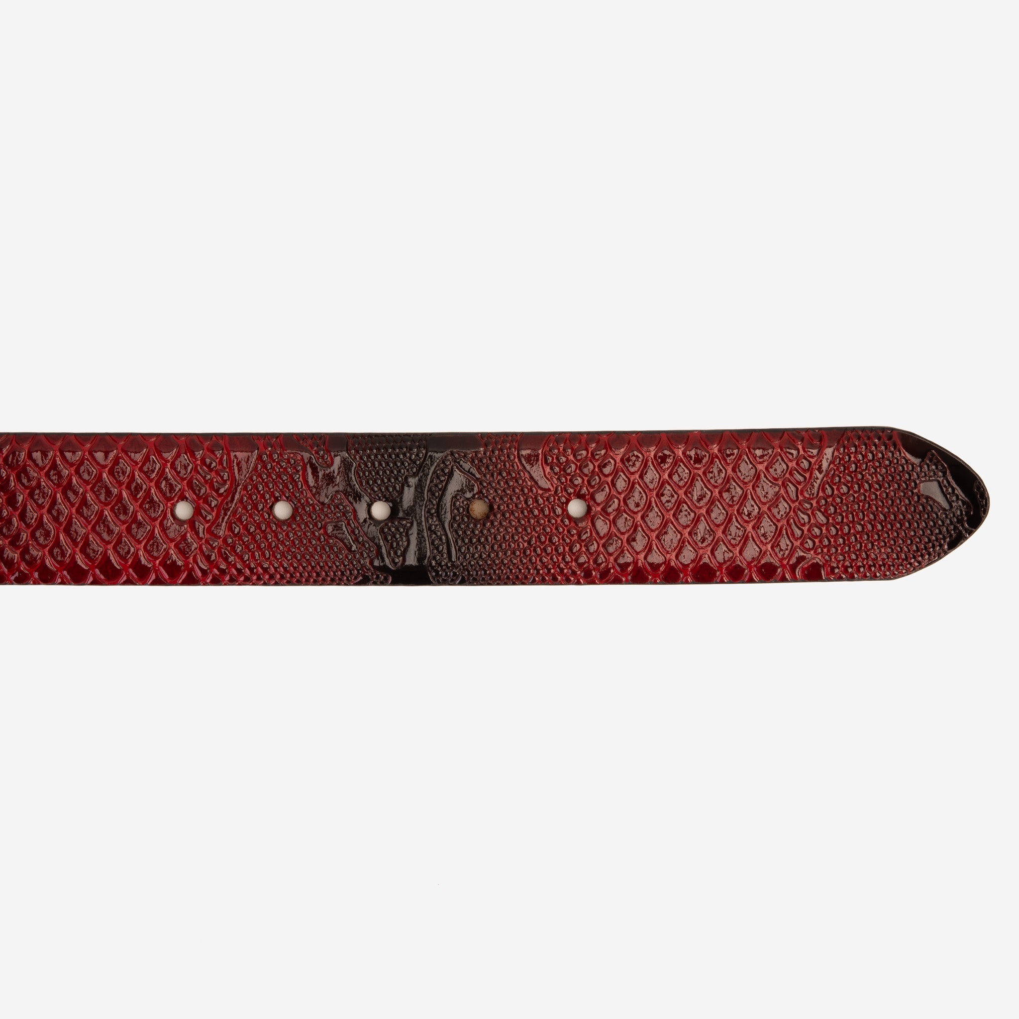 The Milano Red Leather Belt Limited Edition - Vinci Leather