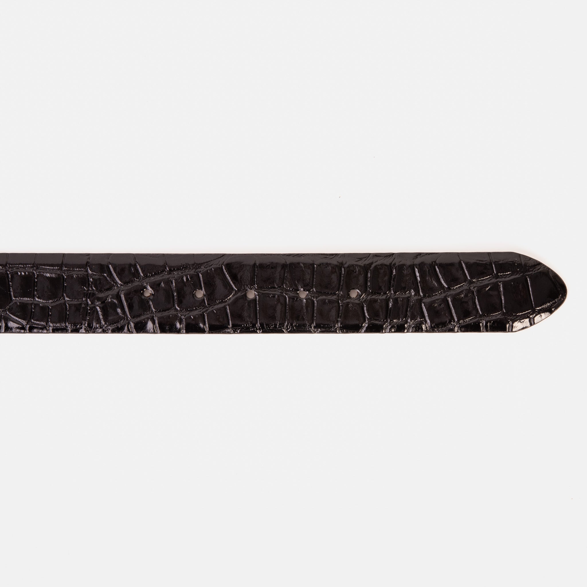 The Strat Black Leather Belt - Vinci Leather