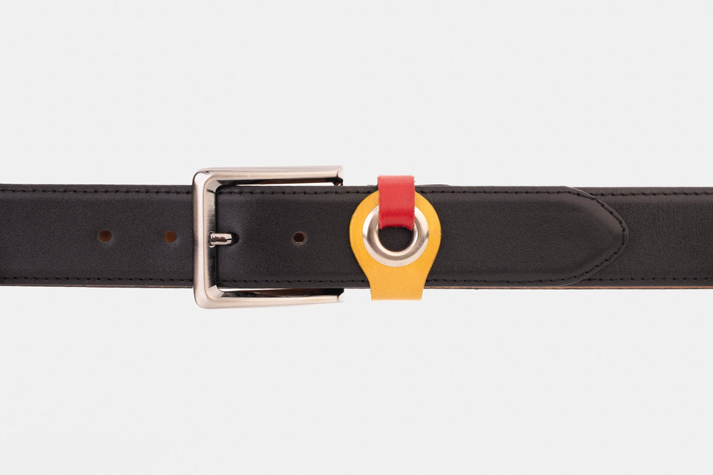 The Jackie Black Leather Belt - Vinci Leather