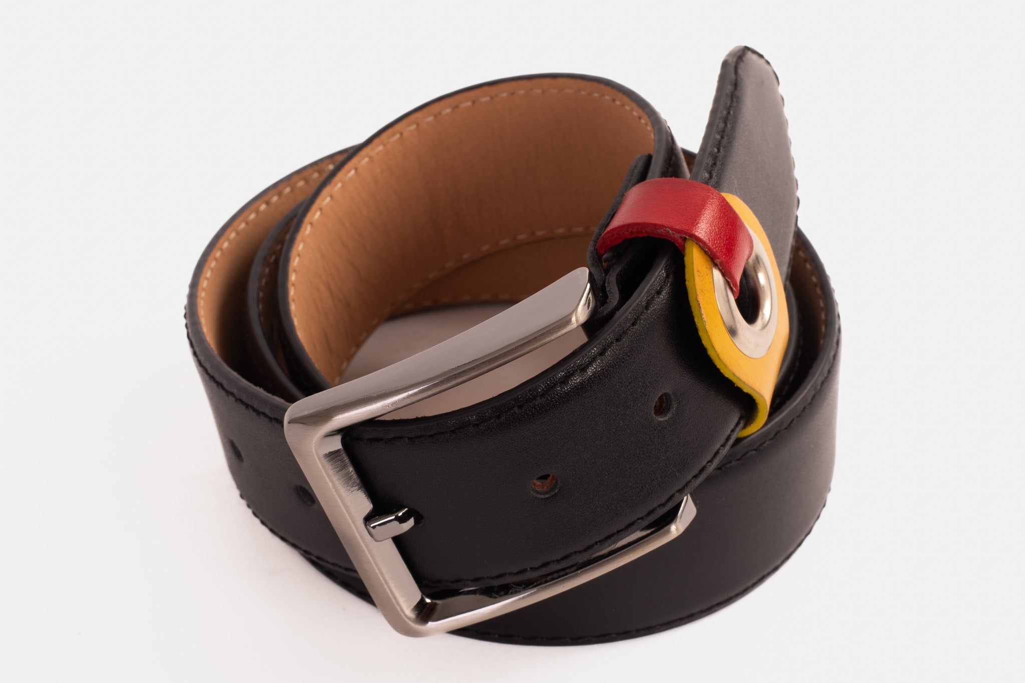 The Jackie Black Leather Belt - Vinci Leather