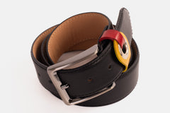 The Jackie Black Leather Belt - Vinci Leather
