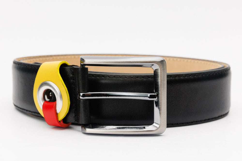 The Jackie Black Leather Belt - Vinci Leather