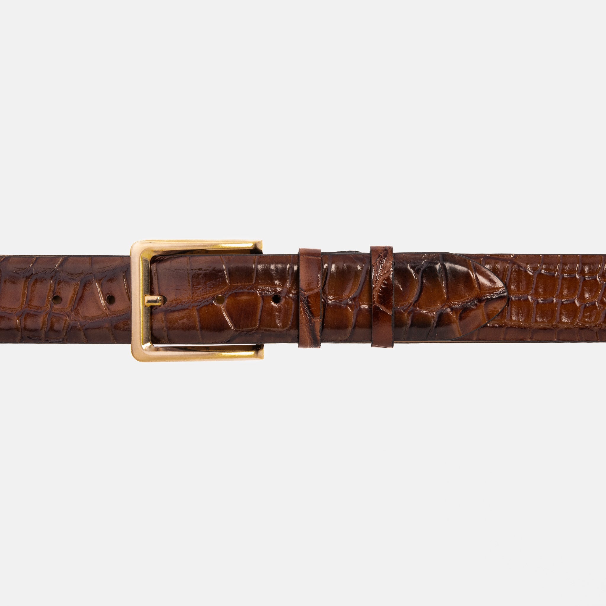 The Strat Brown Leather Belt - Vinci Leather