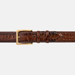 The Strat Brown Leather Belt - Vinci Leather