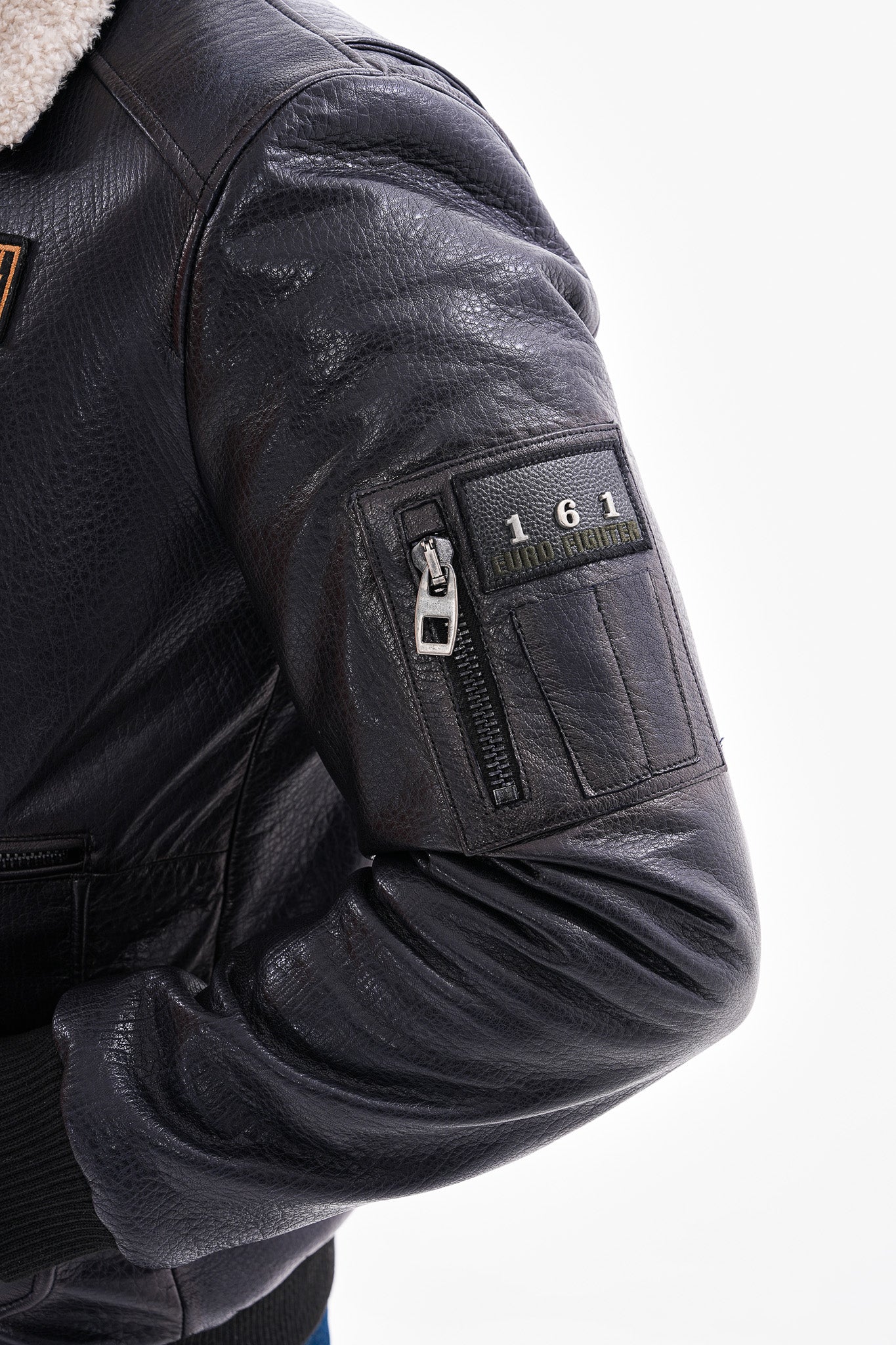 The Northway Navy Blue Lambskin Leather Jacket - Vinci Leather
