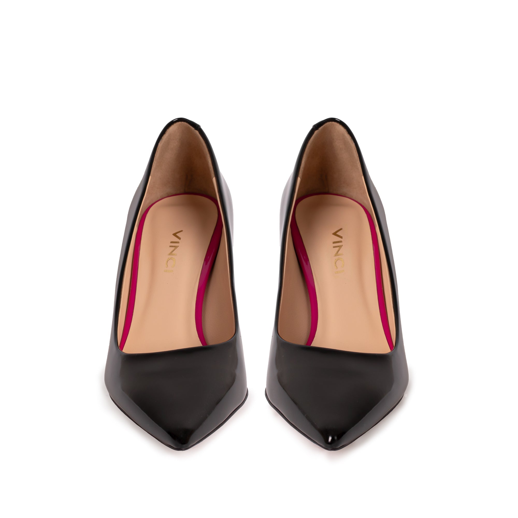 The Brunello Black Patent Leather Pump Shoe - Vinci Leather