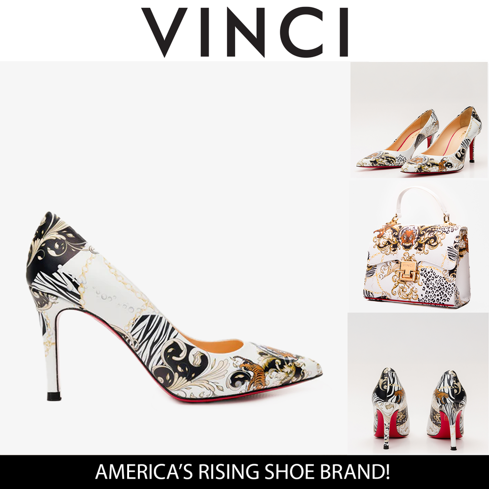 The Perugia White Leather Pump Shoe - Vinci Leather