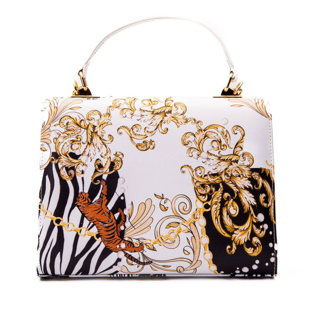 The Perugia White Leather Handbag - Vinci Leather