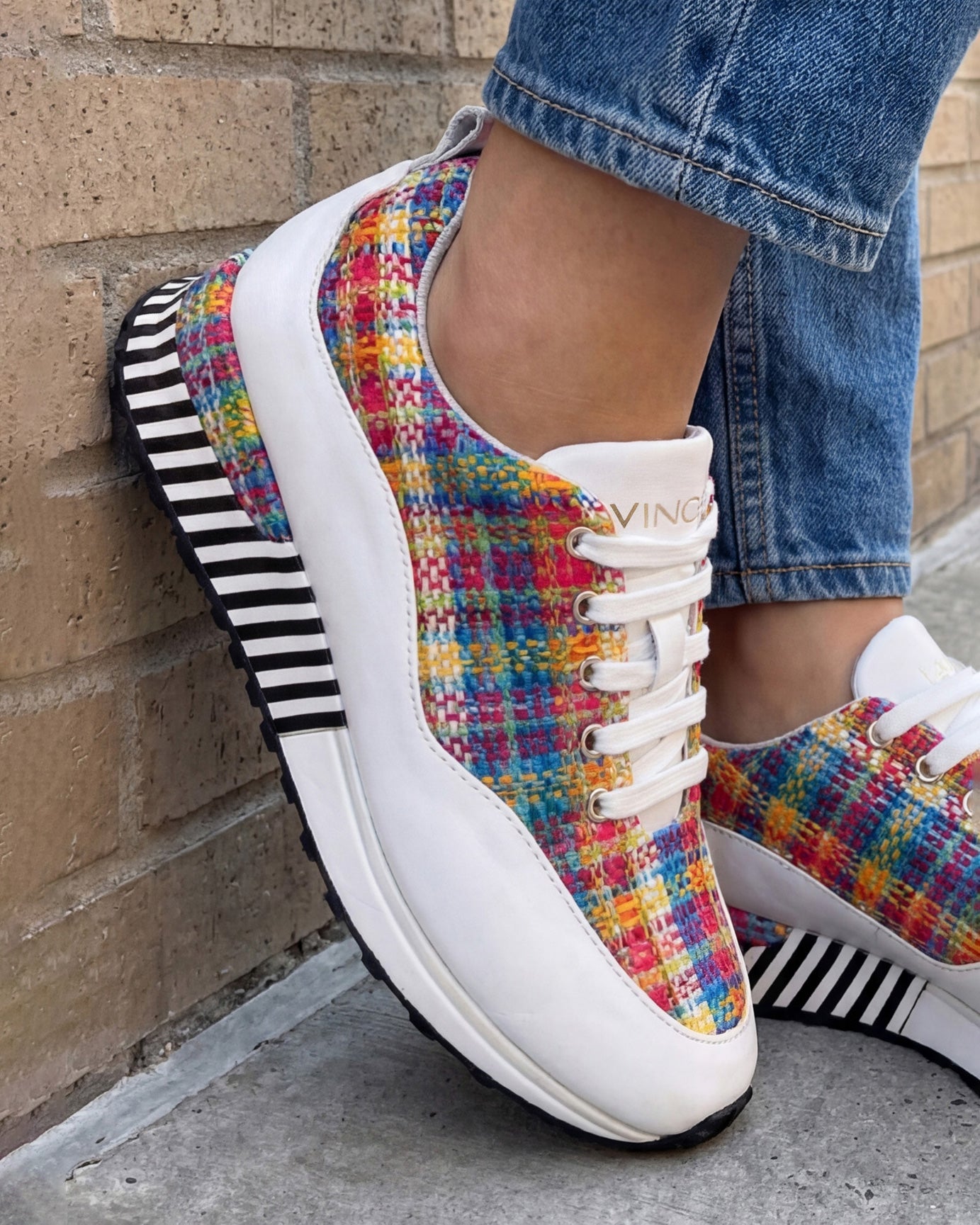 The Valencia White Leather Sneaker - Vinci Leather