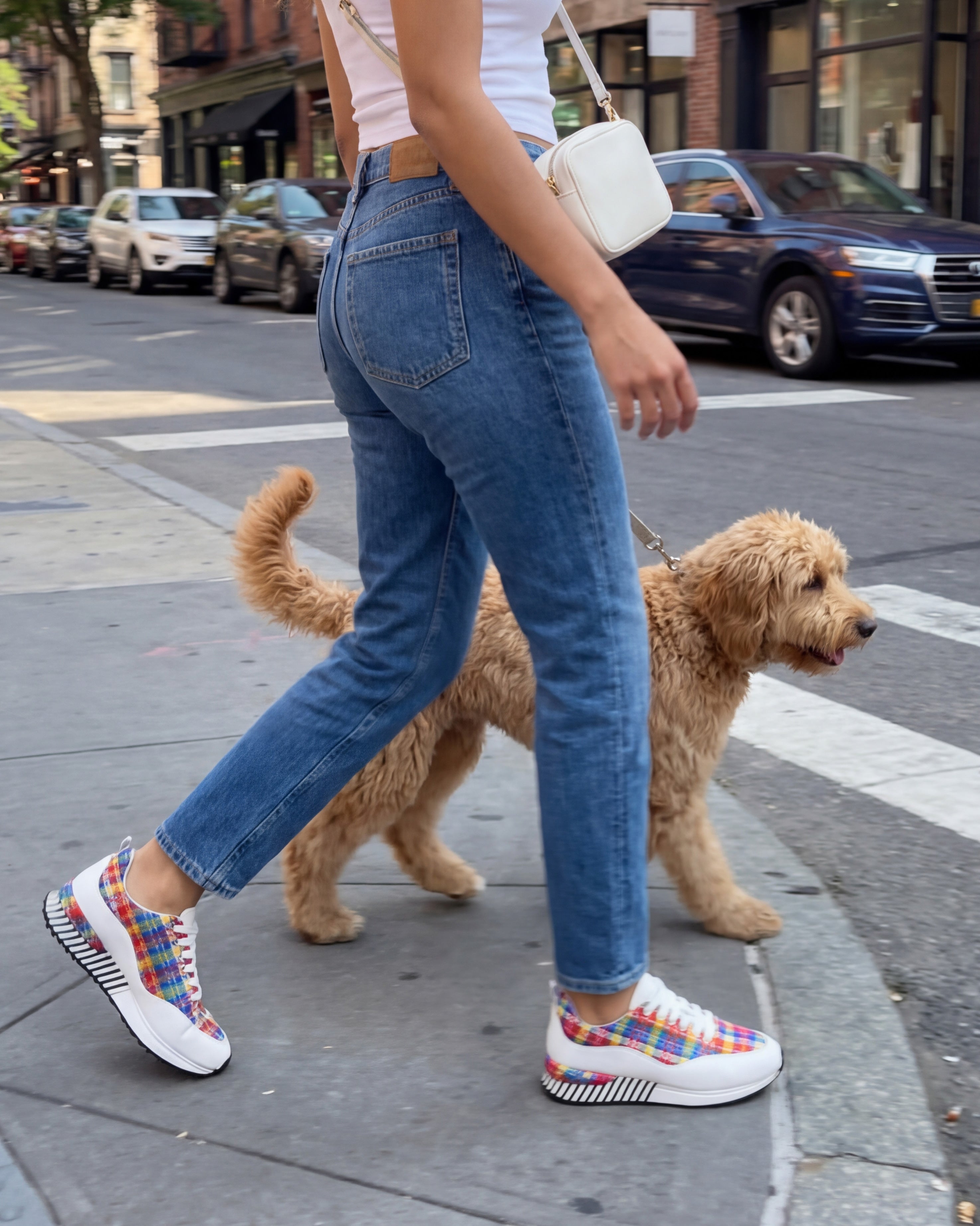 The Valencia White Leather Sneaker - Vinci Leather
