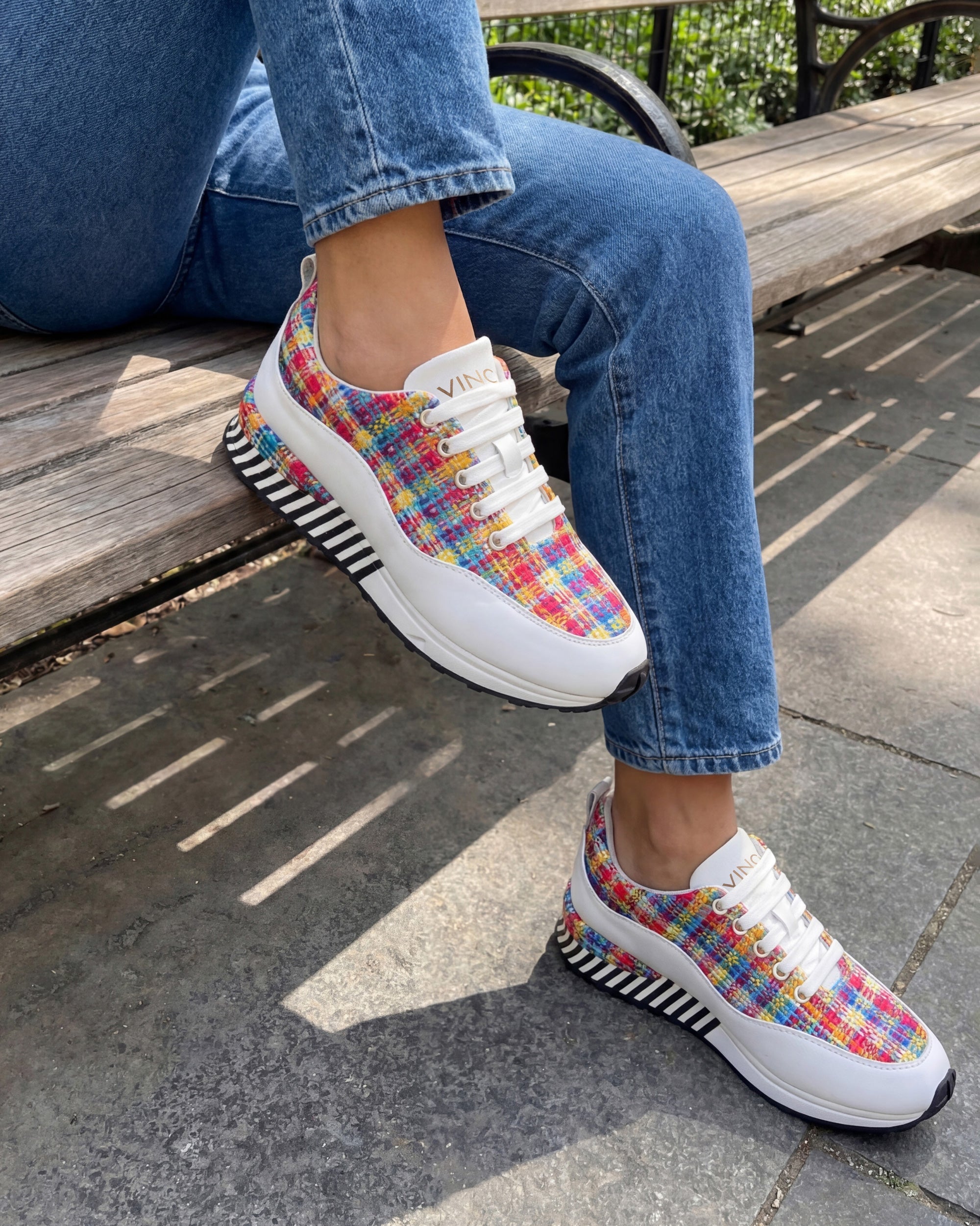 The Valencia White Leather Sneaker - Vinci Leather