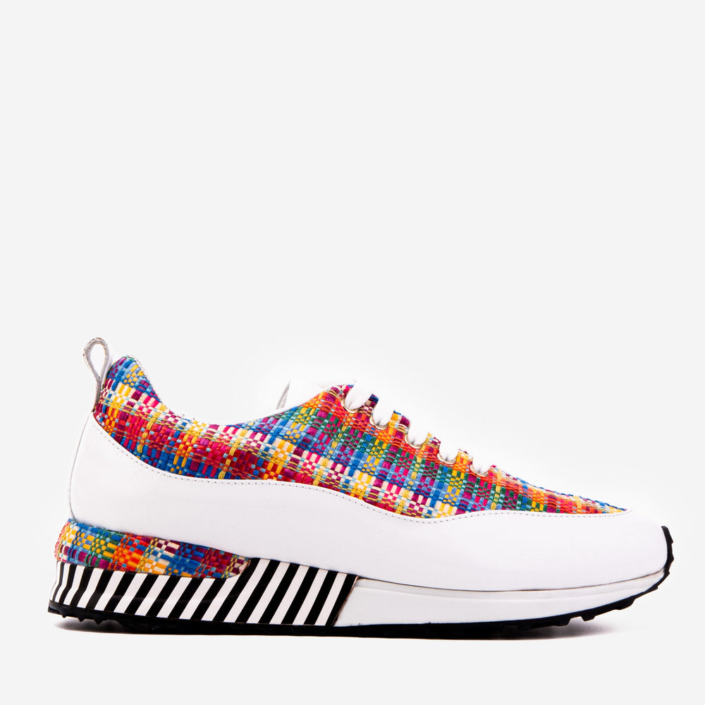 The Valencia White Leather Sneaker - Vinci Leather