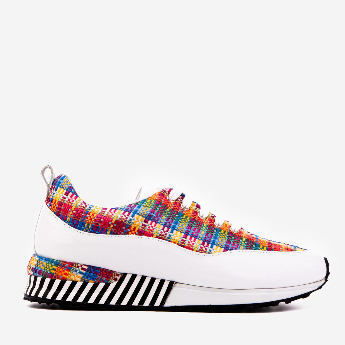 The Valencia White Leather Sneaker - Vinci Leather