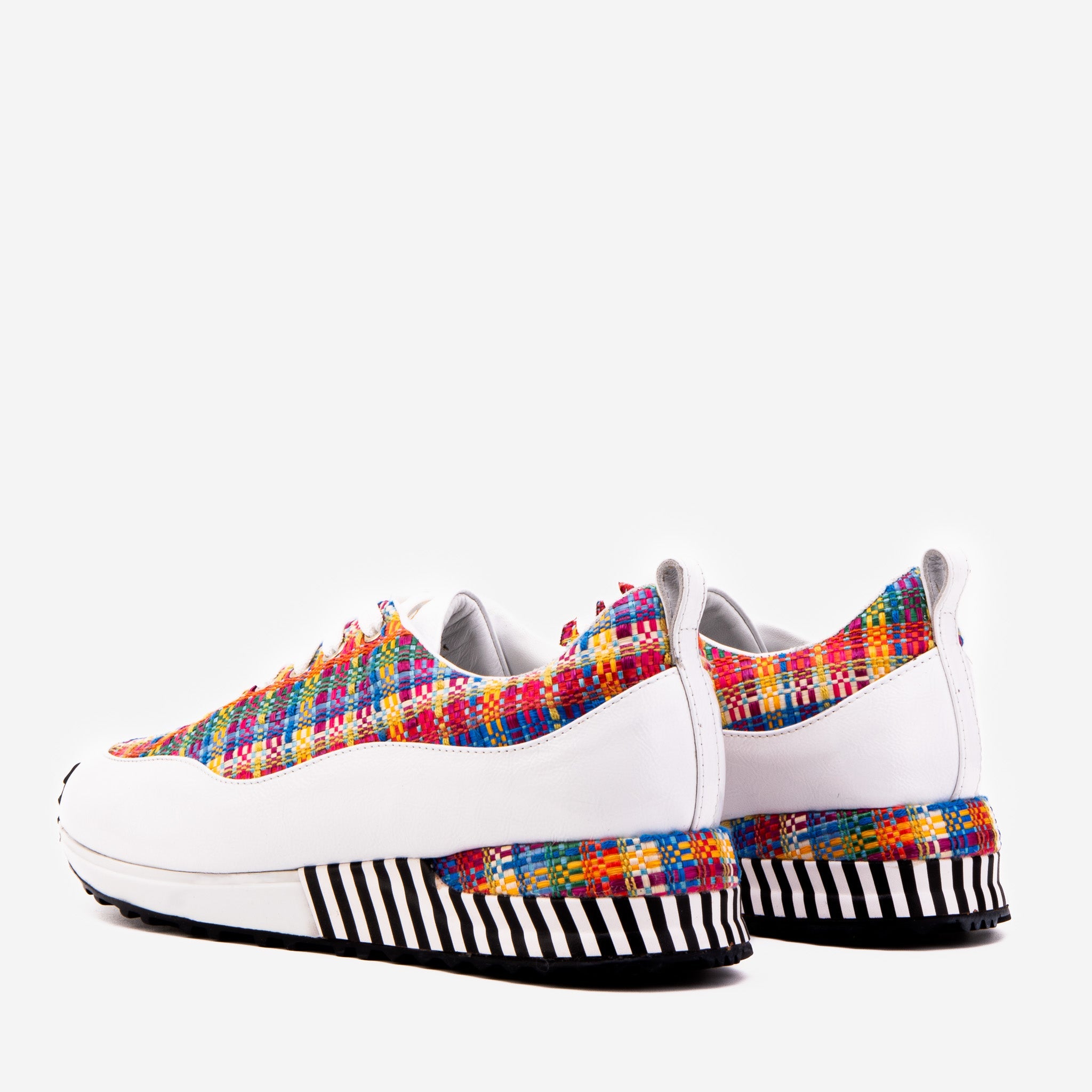 The Valencia White Leather Sneaker - Vinci Leather