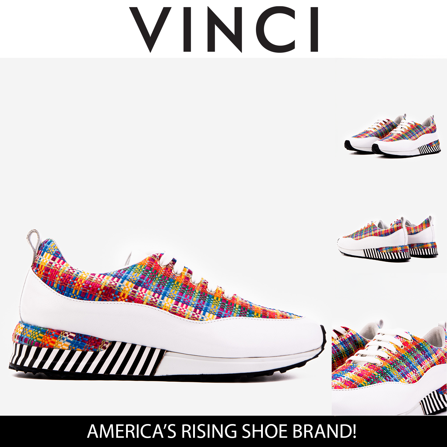 The Valencia White Leather Sneaker - Vinci Leather