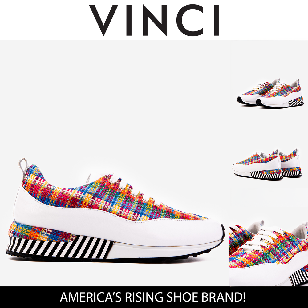 The Valencia White Leather Sneaker - Vinci Leather