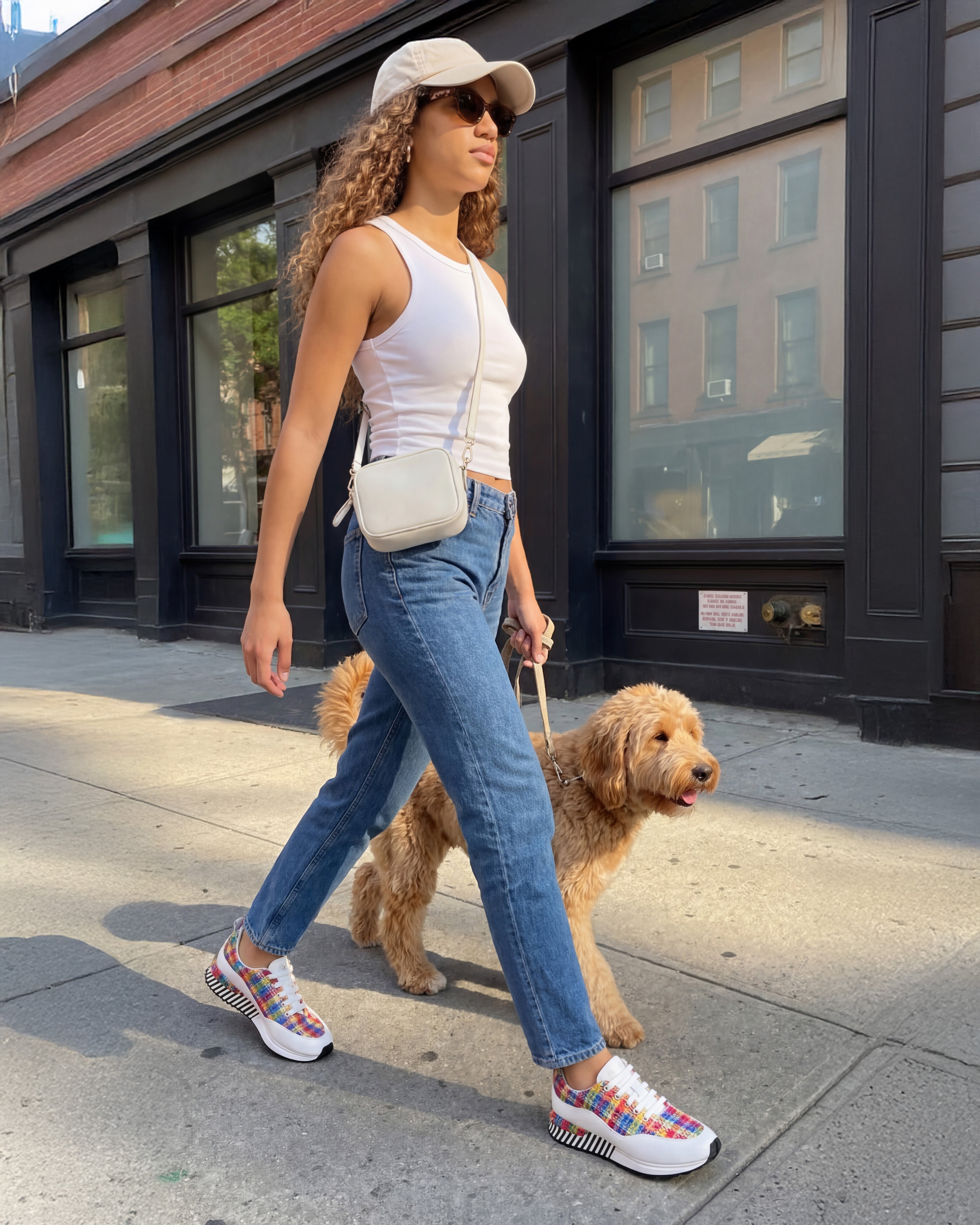 The Valencia White Leather Sneaker - Vinci Leather
