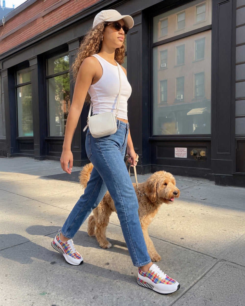 The Valencia White Leather Sneaker - Vinci Leather