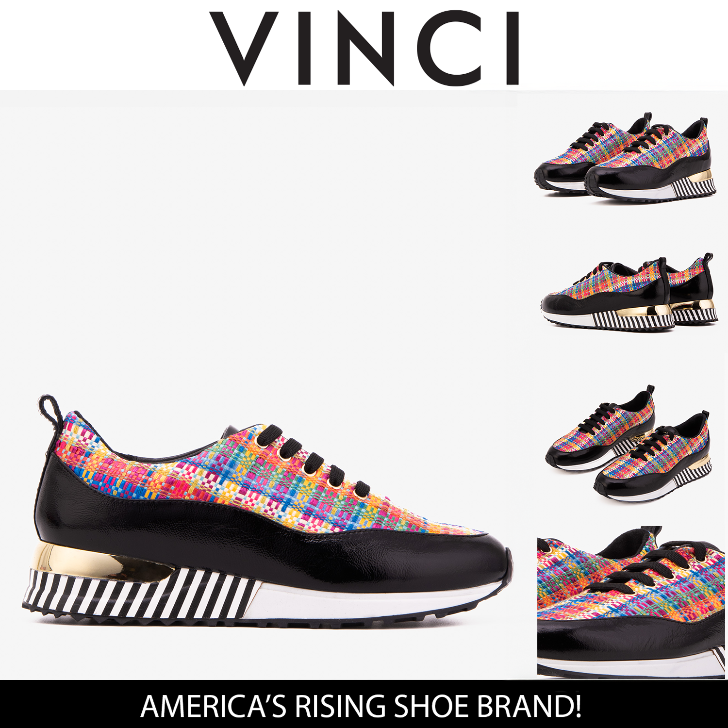 The Valencia Leather Black Sneaker - Vinci Leather