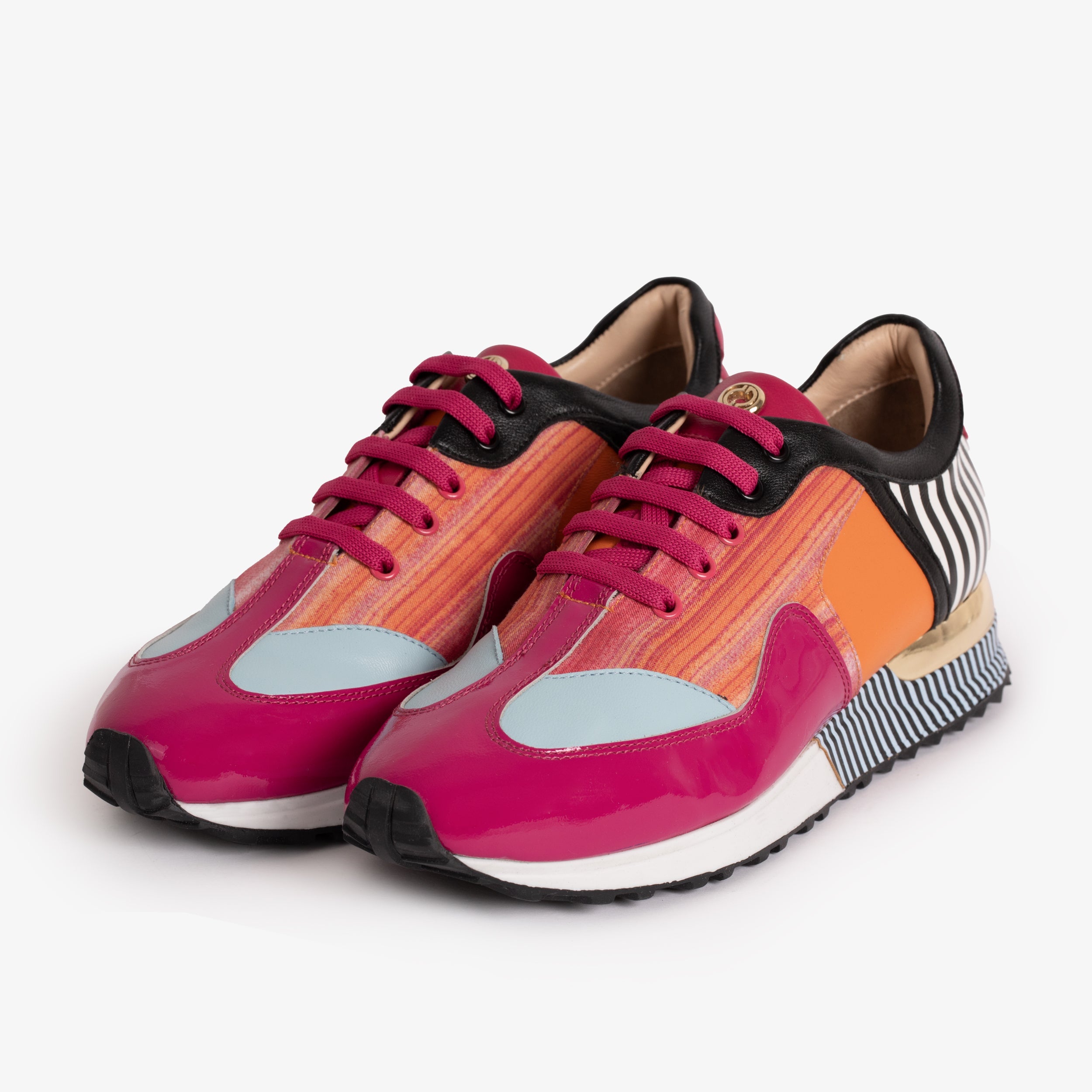 Santa Amaro Multi Color Fuchsia Sneaker - Vinci Leather