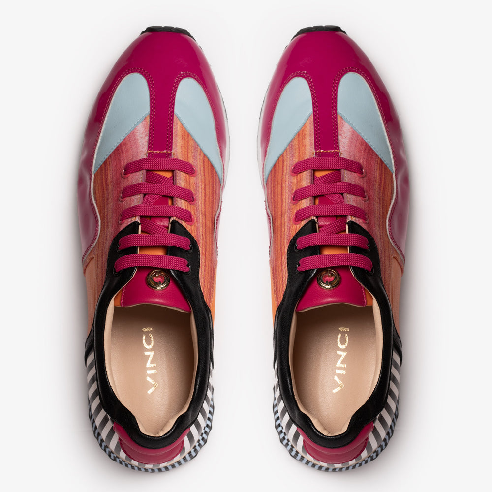 Santa Amaro Multi Color Fuchsia Sneaker - Vinci Leather