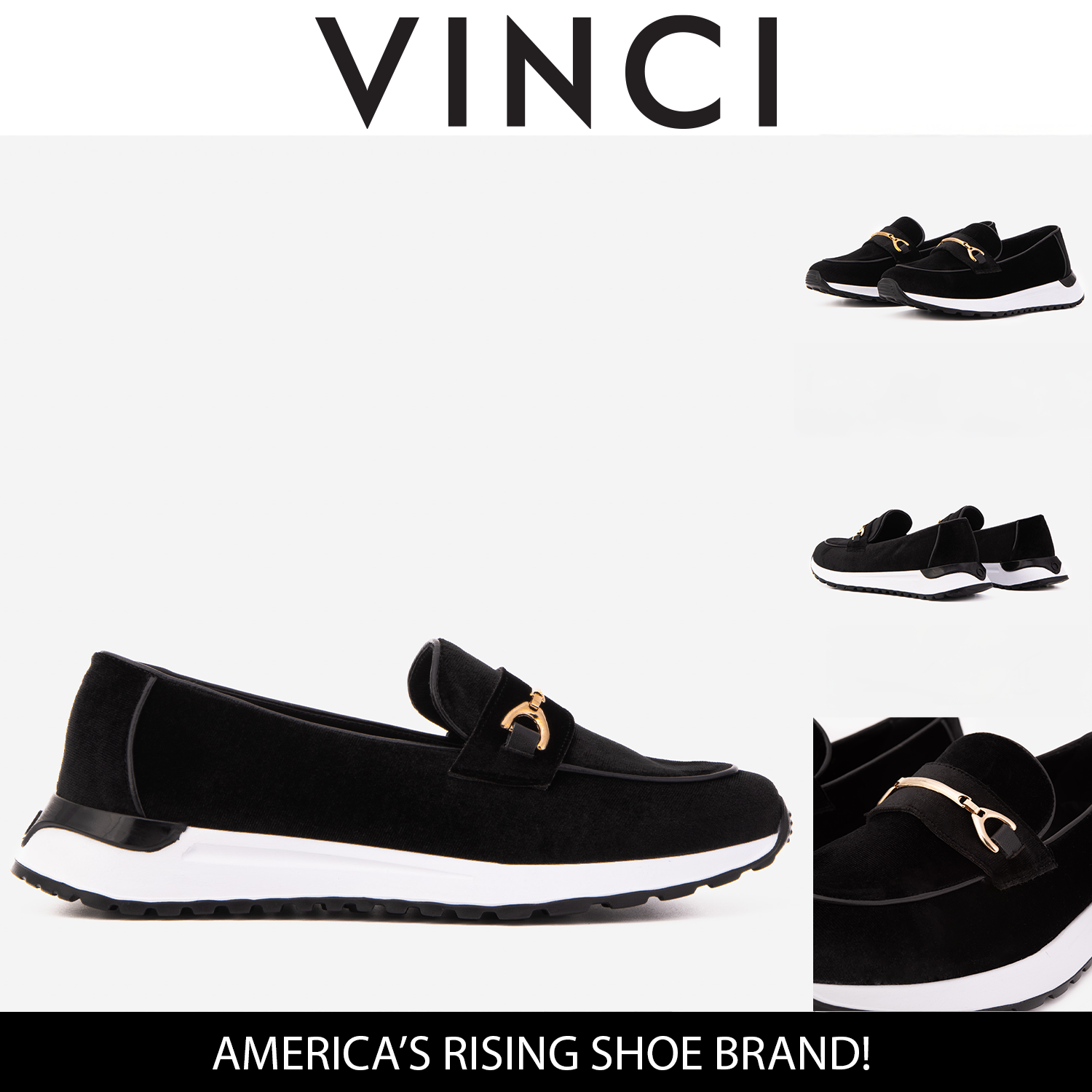 The Milan Black Leather Sneaker - Vinci Leather